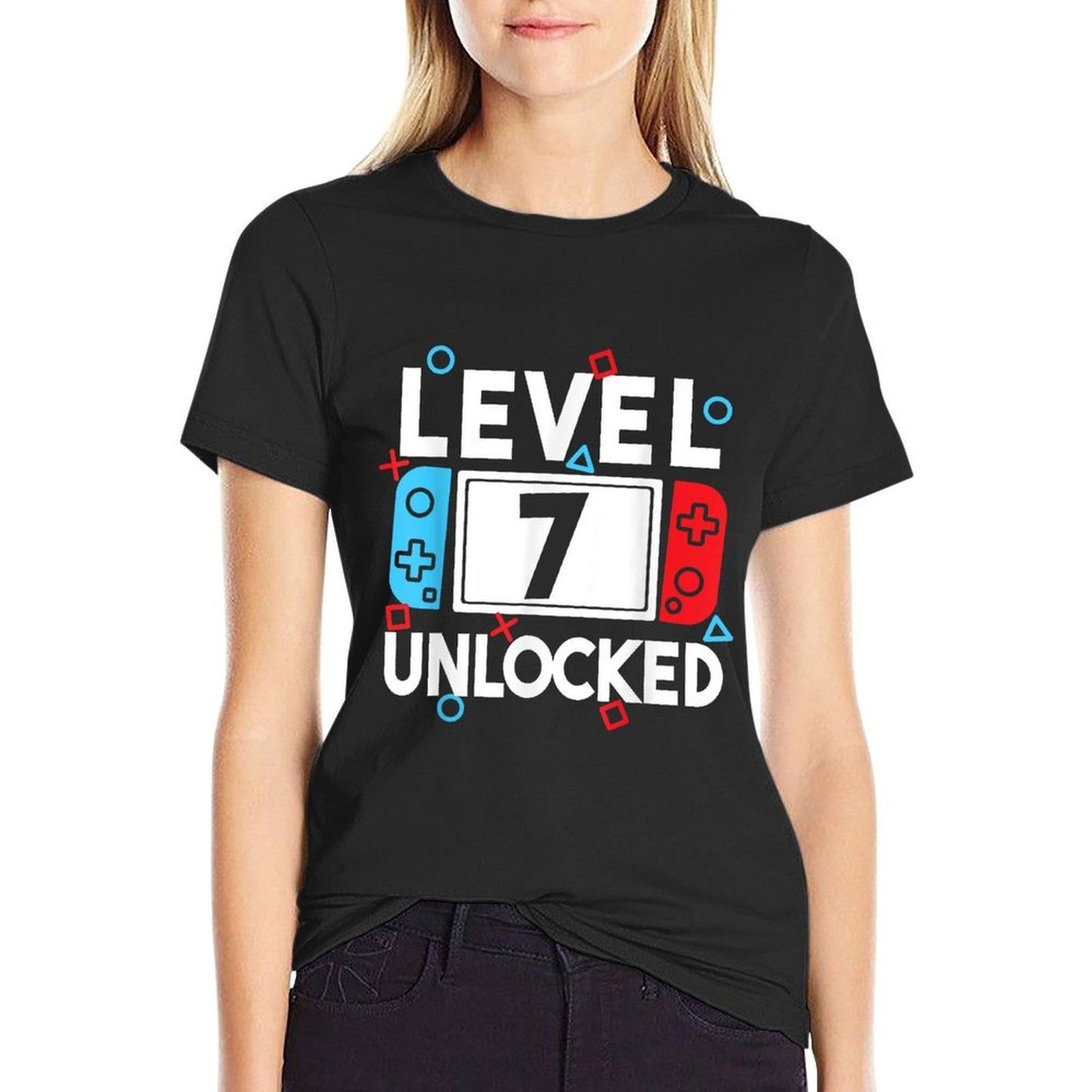 Level 7 Unlocked Gamer 7th Birthday Video Game Boys  Versatile T-Shirt