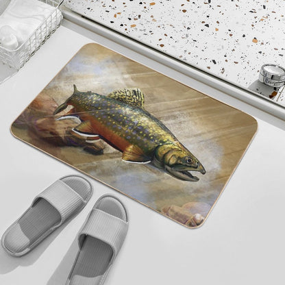 The Native Brook Trout Art  Versatile Bath Mat