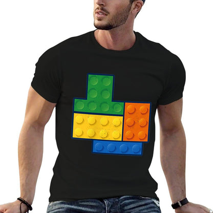 Building Blocks Pocket Master Builder Gamer Men Women Kids  Rolled Sleeves T-Shirt