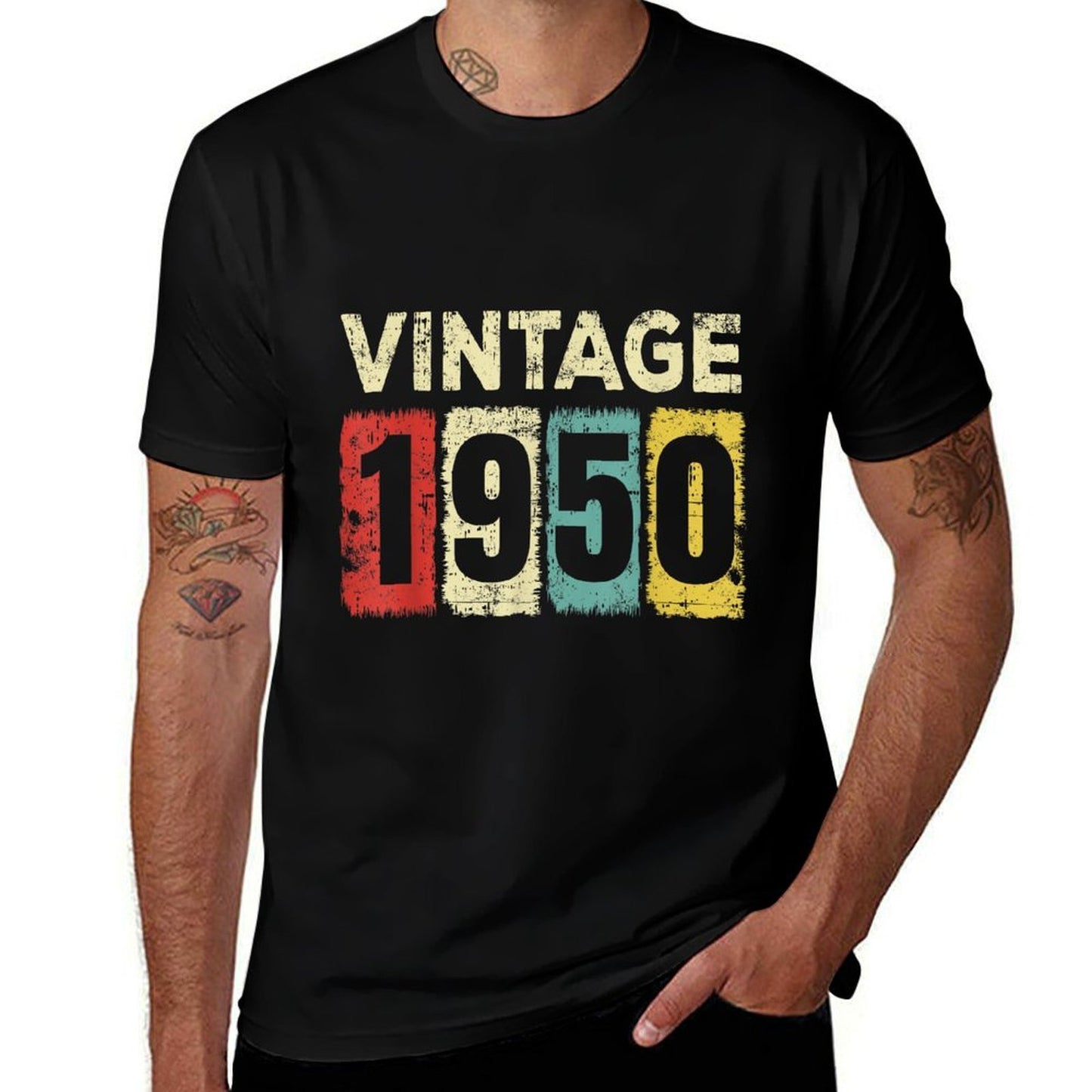 75 Year Old Birthday Vintage 1950 75th Birthday  Vintage-inspired T-Shirt