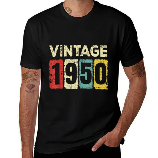 75 Year Old Birthday Vintage 1950 75th Birthday  Vintage-inspired T-Shirt