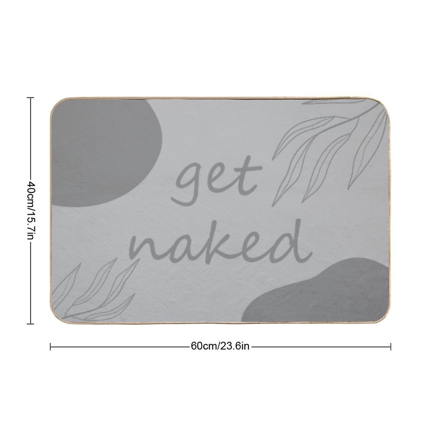 Copy of Floral Get Naked  Absorbent Bath Mat