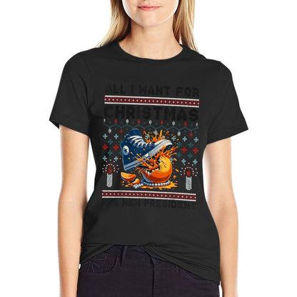 All I Want This Christmas Is A New President  Vintage-inspired T-Shirt