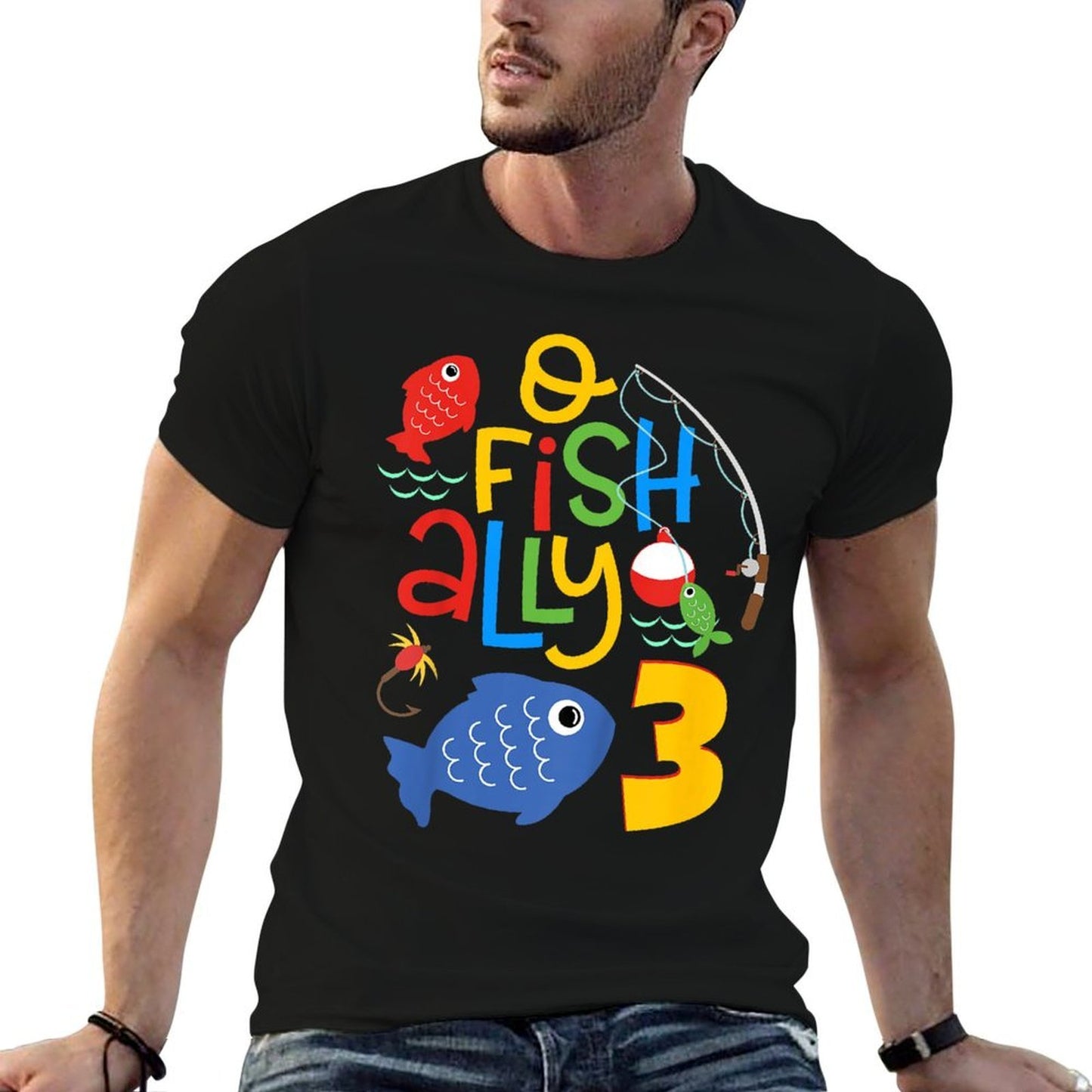 Kids O-Fish-Ally Three Birthday Decorations 3 Year Old 3rd Bday  Classic T-Shirt