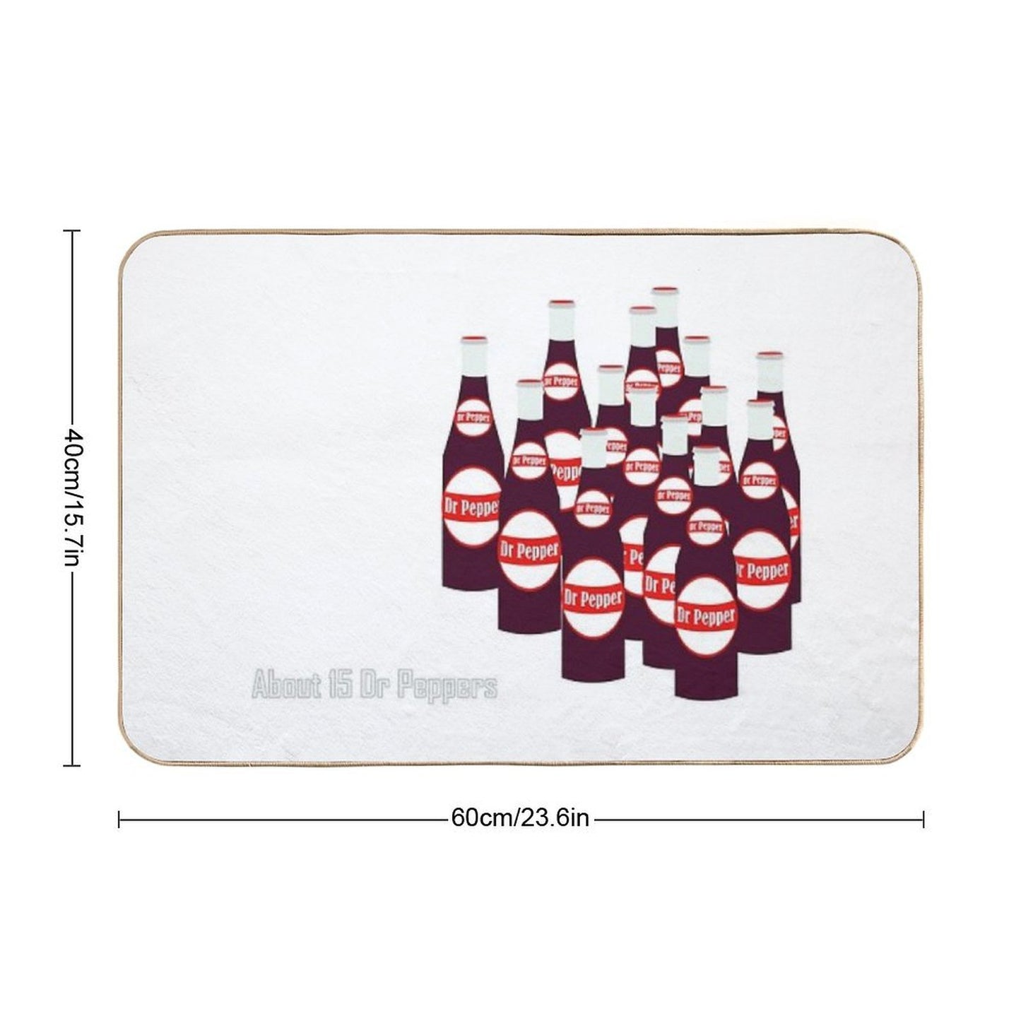 About 15 Dr Peppers  Dirt-Trapping Bath Mat