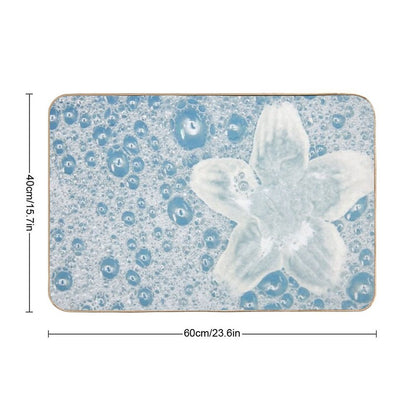 Designer Bubbles And Lilly -  Dirt-Trapping Bath Mat