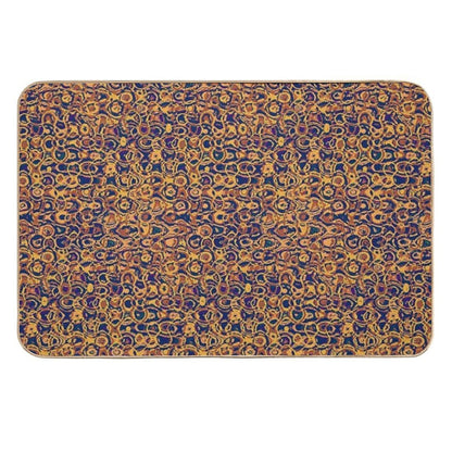 Copper Loops And Swirls Abstract  Pet-Safe Bath Mat