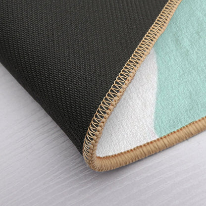 Abstract Modern Pastels  Long-Lasting Bath Mat