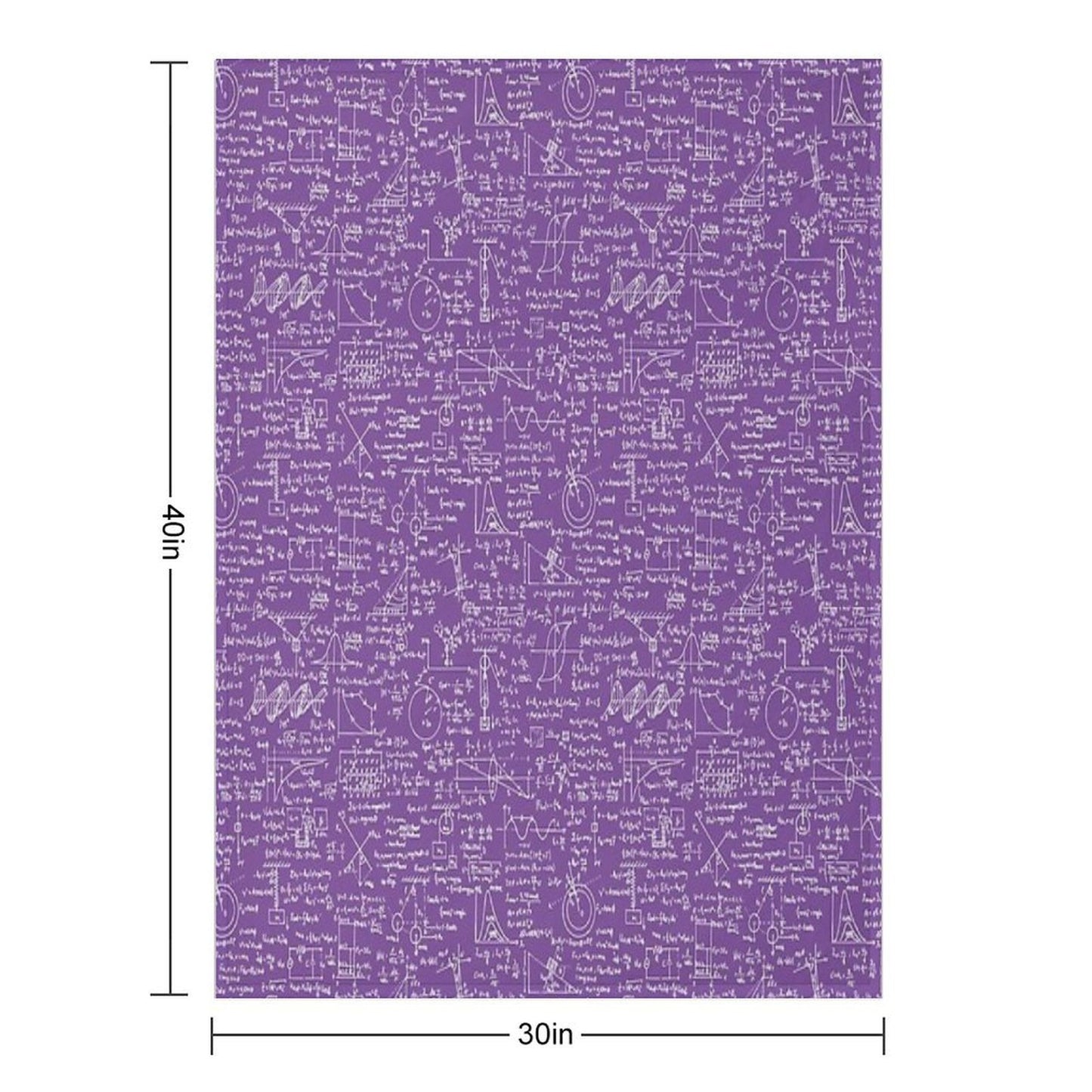 Physics Equations  Purple Travel-friendly Throw Blanket