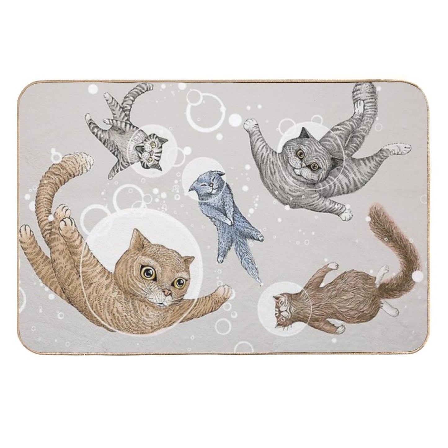 Cat  Easy Maintenance Bath Mat