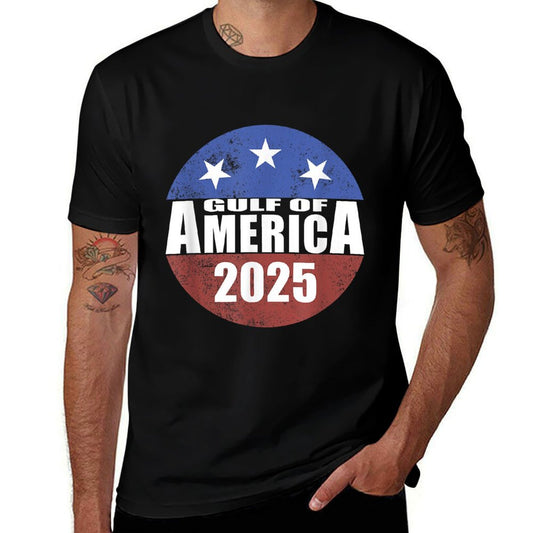 Gulf Of USA America 2025 Gulf of US America Heathered Texture T-Shirt