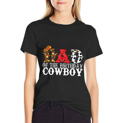 Dad 1st First Birthday Cowboy Western Rodeo Party Matching  Versatile T-Shirt