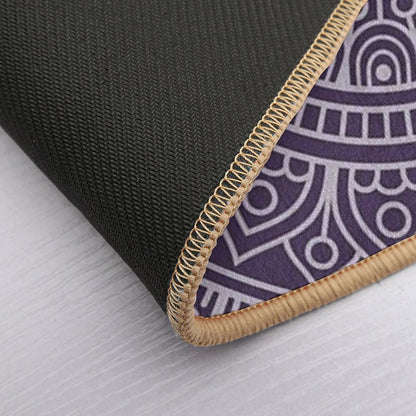 Mandala Boho Purple  Dirt-Trapping Bath Mat