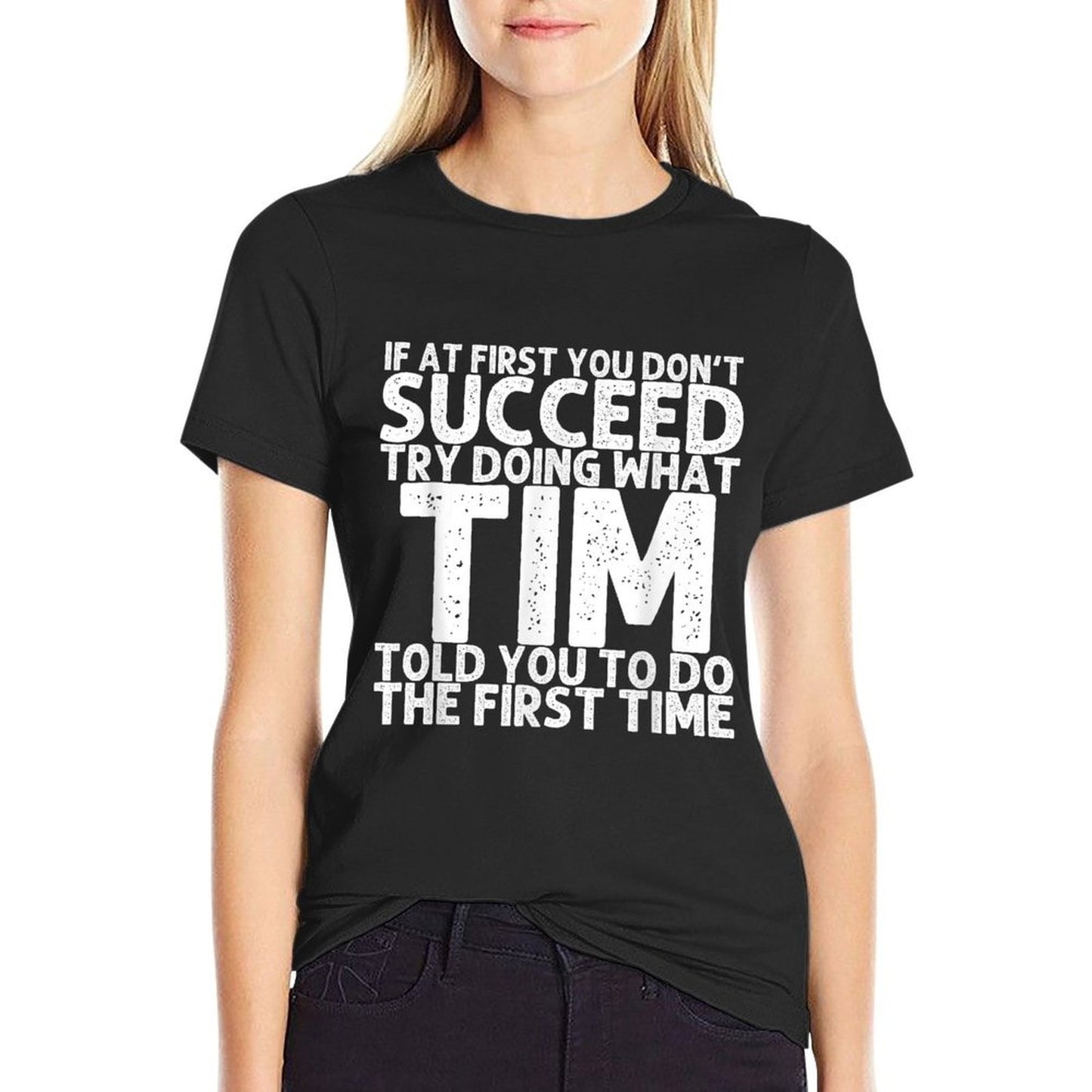 TIM Gift Name Personalized Birthday Funny Christmas Joke  Durable T-Shirt