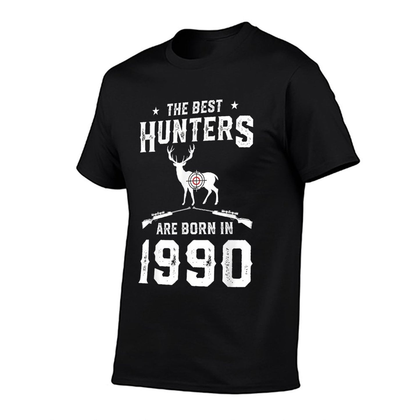 Gift for 30 Year Old Deer Hunter Hunting 1990 30th Birthday  Easy-care T-Shirt