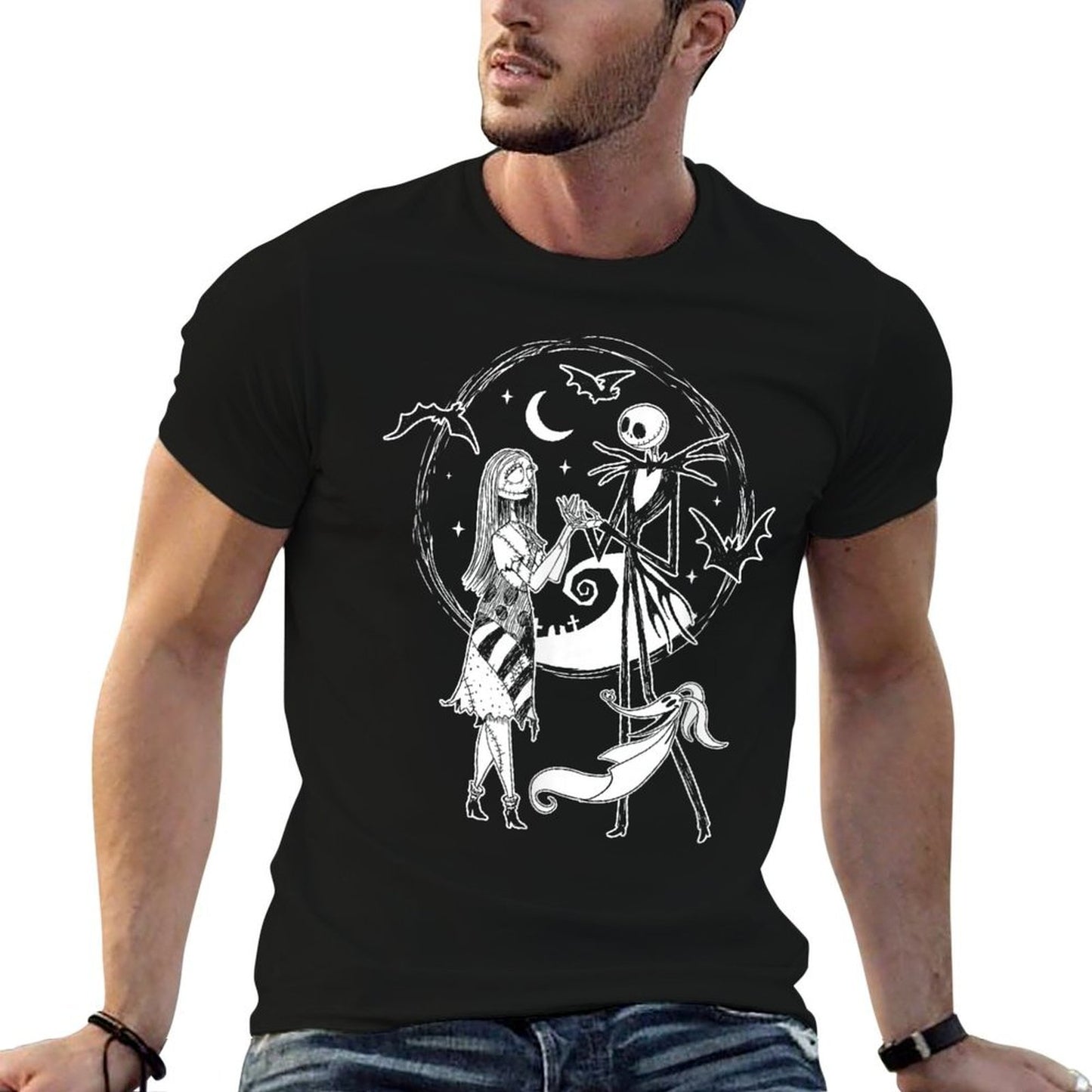 Nightmare Before Christmas - Jack Sally Zero  Graphic-printed T-Shirt