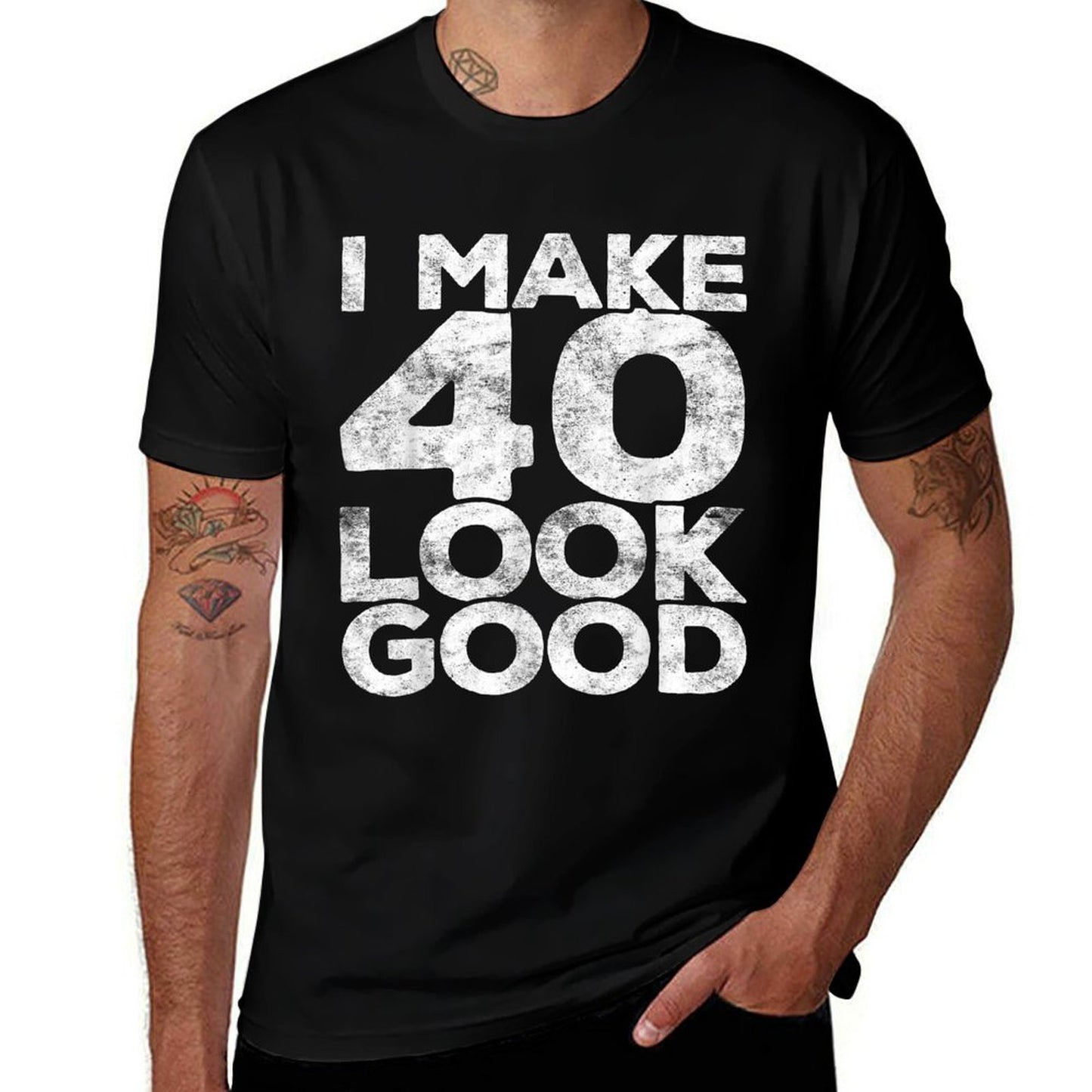 I Make 40 Look Good 40th Birthday  Easy-care T-Shirt