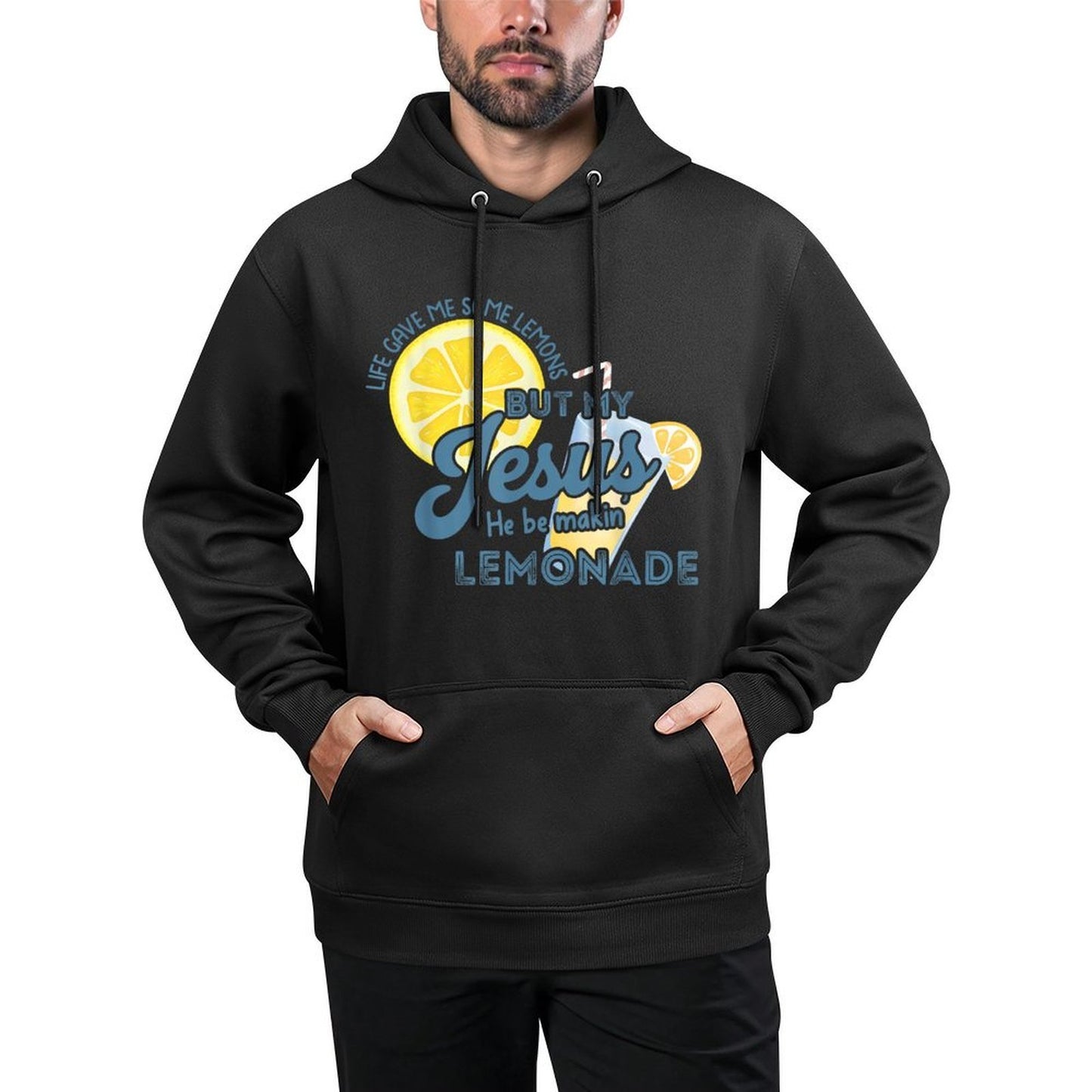 Life Gave Me Some Lemons But My Jesus He Be Making Lemonade Shape Retention Hoodie
