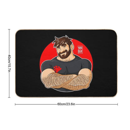 ADAM LIKES CROSSING ARMS  Slip-Resistant Bath Mat