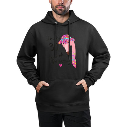 Funny Flamingo 30th Birthday for 30 Years Old Thirty Relaxed Fit Hoodie