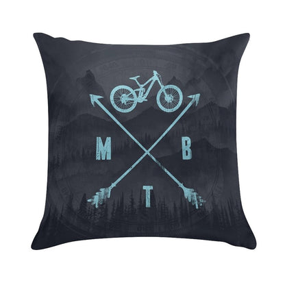 Downhill MTB Soft Reinforced Edging Throw Pillow