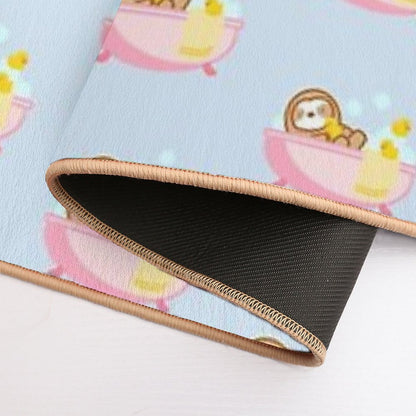 Cute Bubble Bath Sloth  Pet-Safe Bath Mat