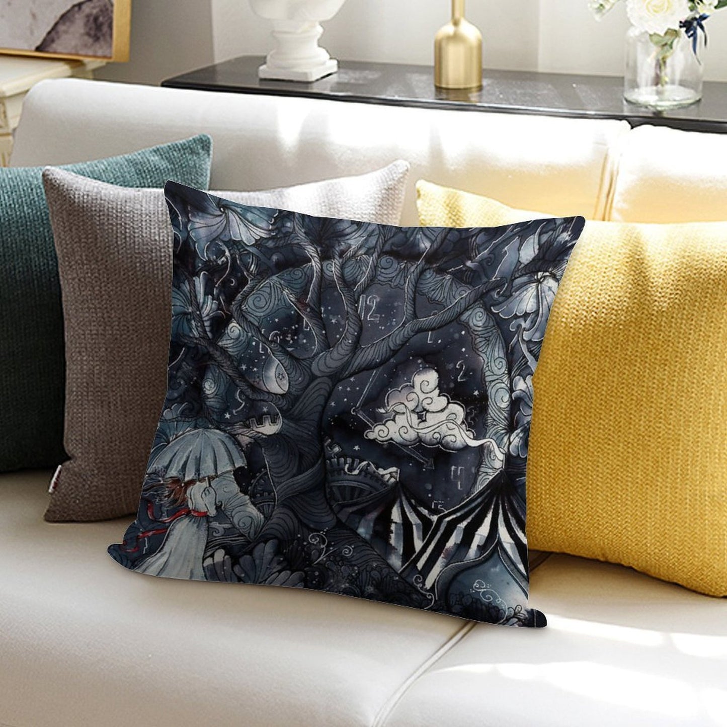 The Night Circus Soft Home Decor Throw Pillow