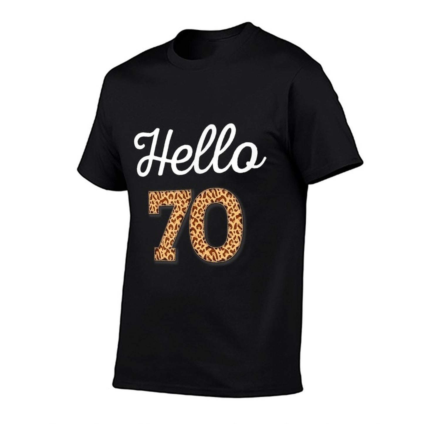 Hello 70 Birthday Leopard Cheetah Animal Print 70th Birthday  Classic T-Shirt