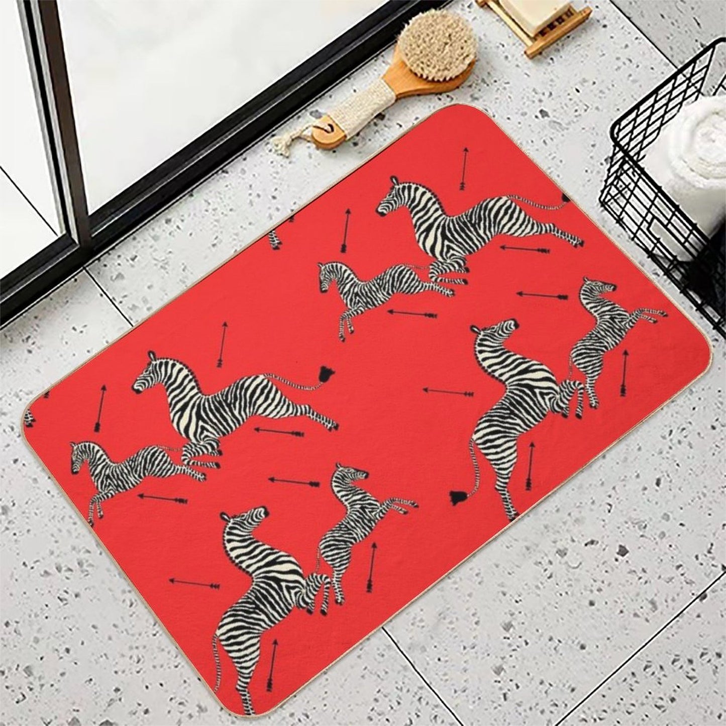 The Tenenbaums Zebra!  Multi-Purpose Bath Mat