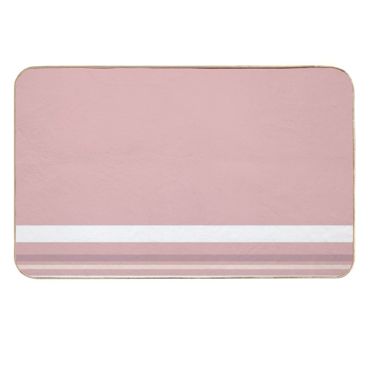 Line Art Neutral Pink  Versatile Bath Mat