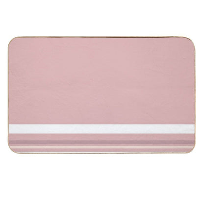 Line Art Neutral Pink  Versatile Bath Mat