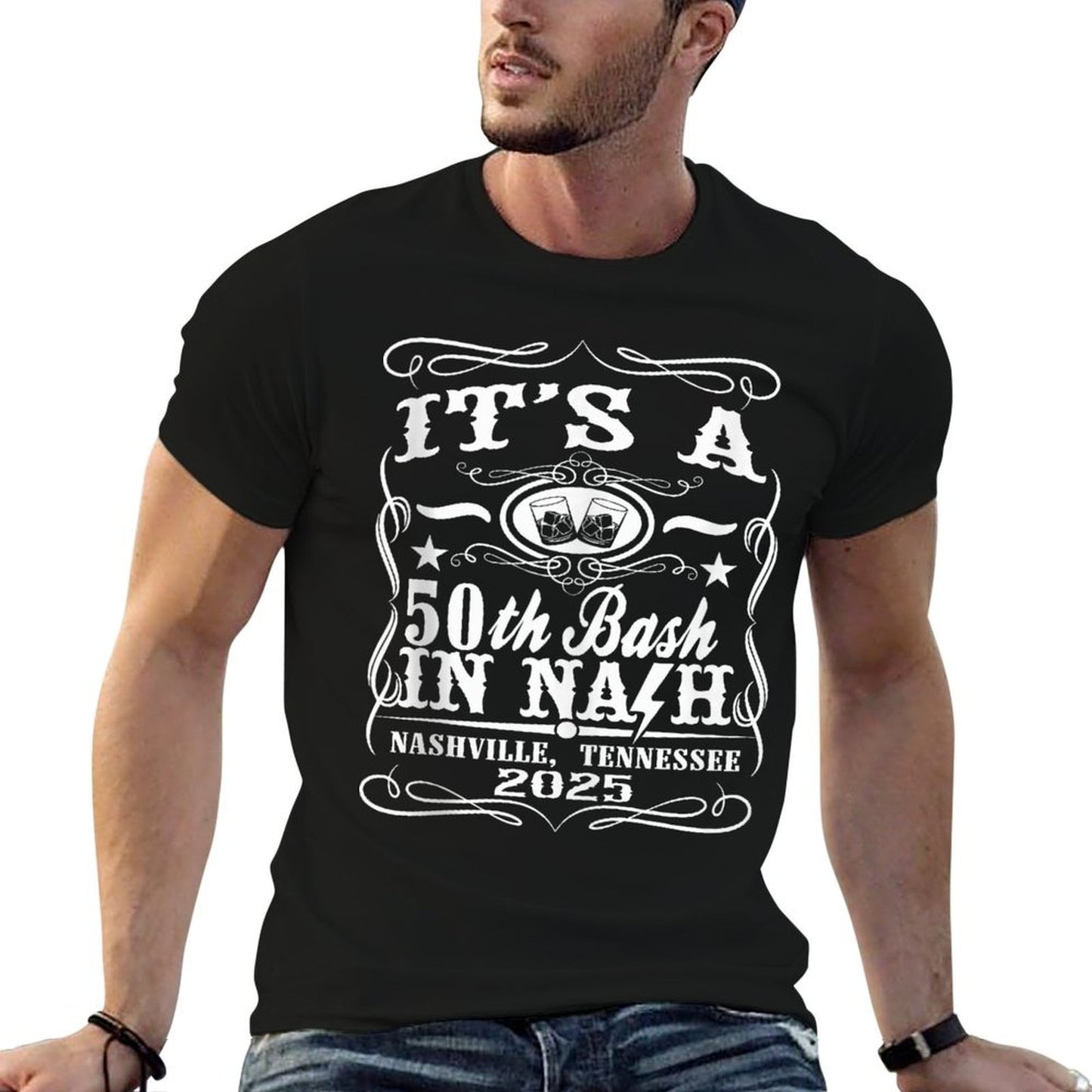 It's A Nashville 50th Birthday  Slim-fit Cut T-Shirt