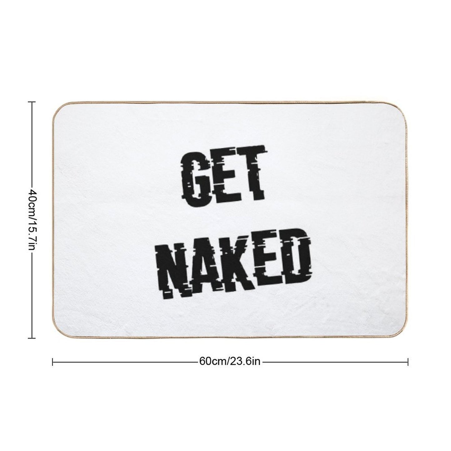 Get Naked  Easy To Clean Bath Mat