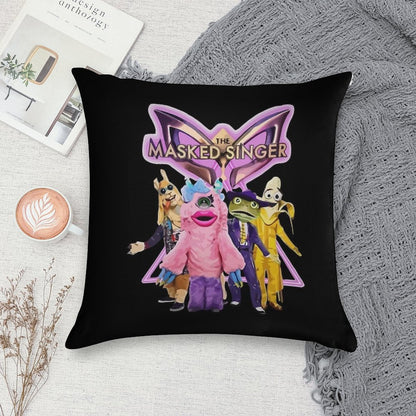 Awesome First Day The Masked Singer Merch Itv Masked Singer Awesome Since Soft Fade-Resistant Throw Pillow