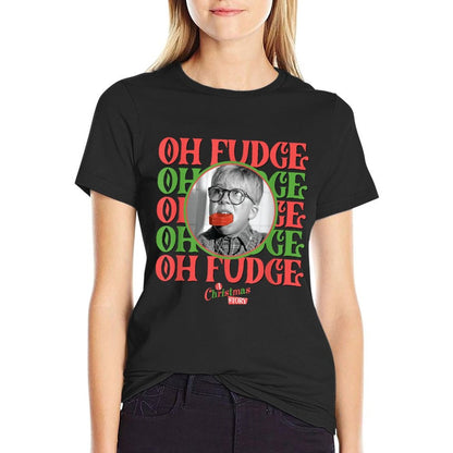 A Christmas Story - Oh Fudge Stacked  Easy-care T-Shirt