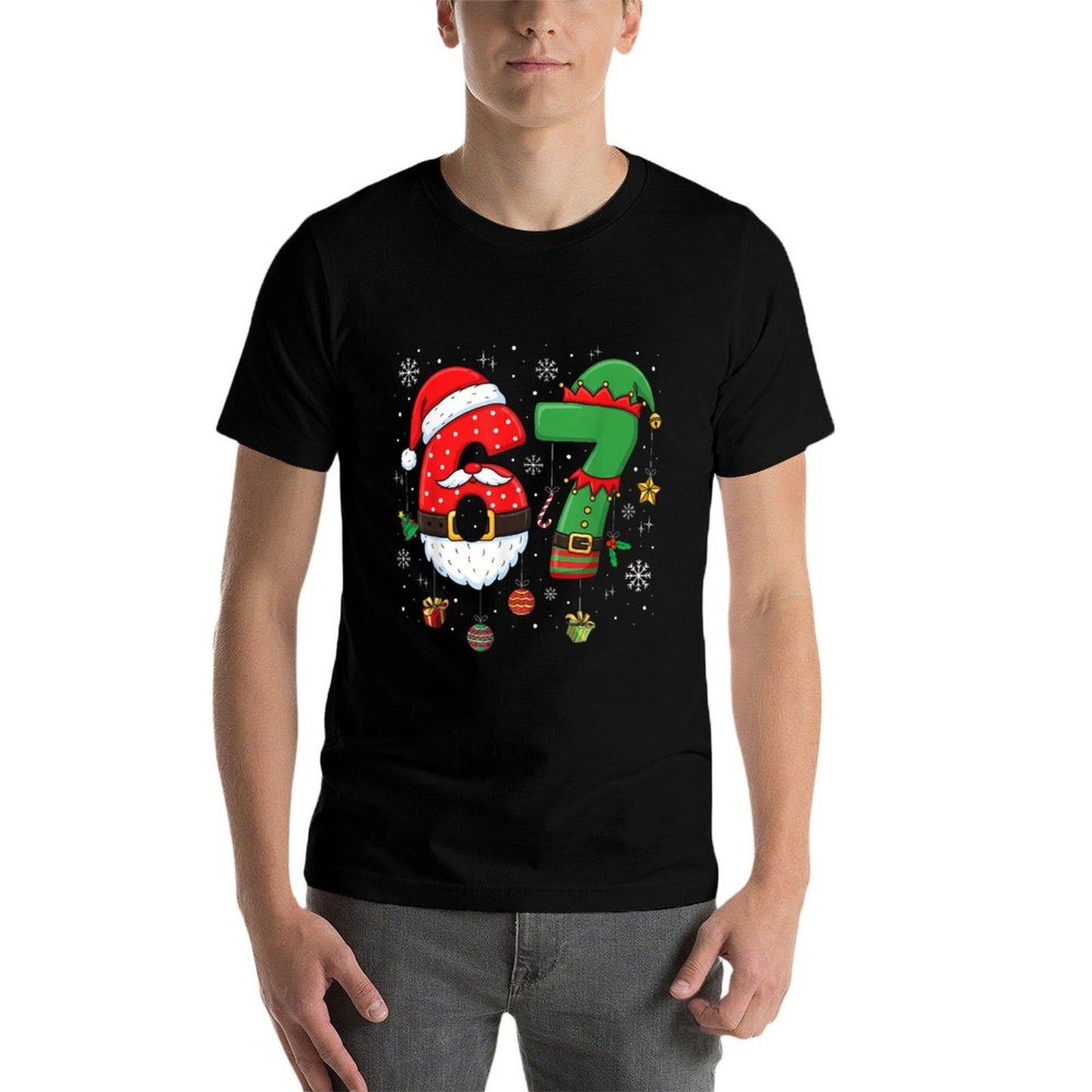 67 Meme Six Seven for Kids Women Men Boys Girls Christmas  Polyester Blend T-Shirt