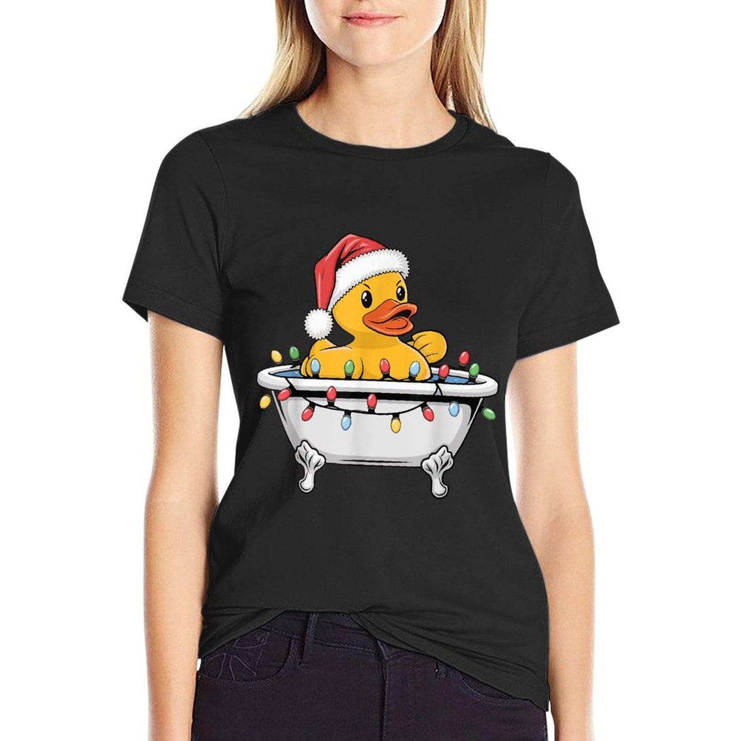 Rubber Duck Christmas  Lightweight T-Shirt