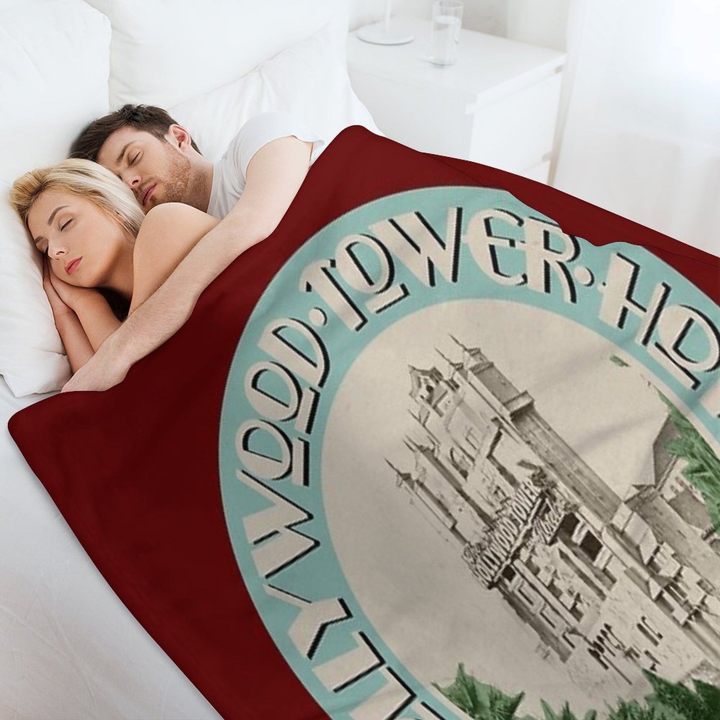 Hollywood Tower Multi-functional Throw Blanket