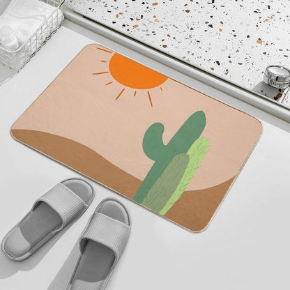 Boho Cactuses  Pet-Safe Bath Mat