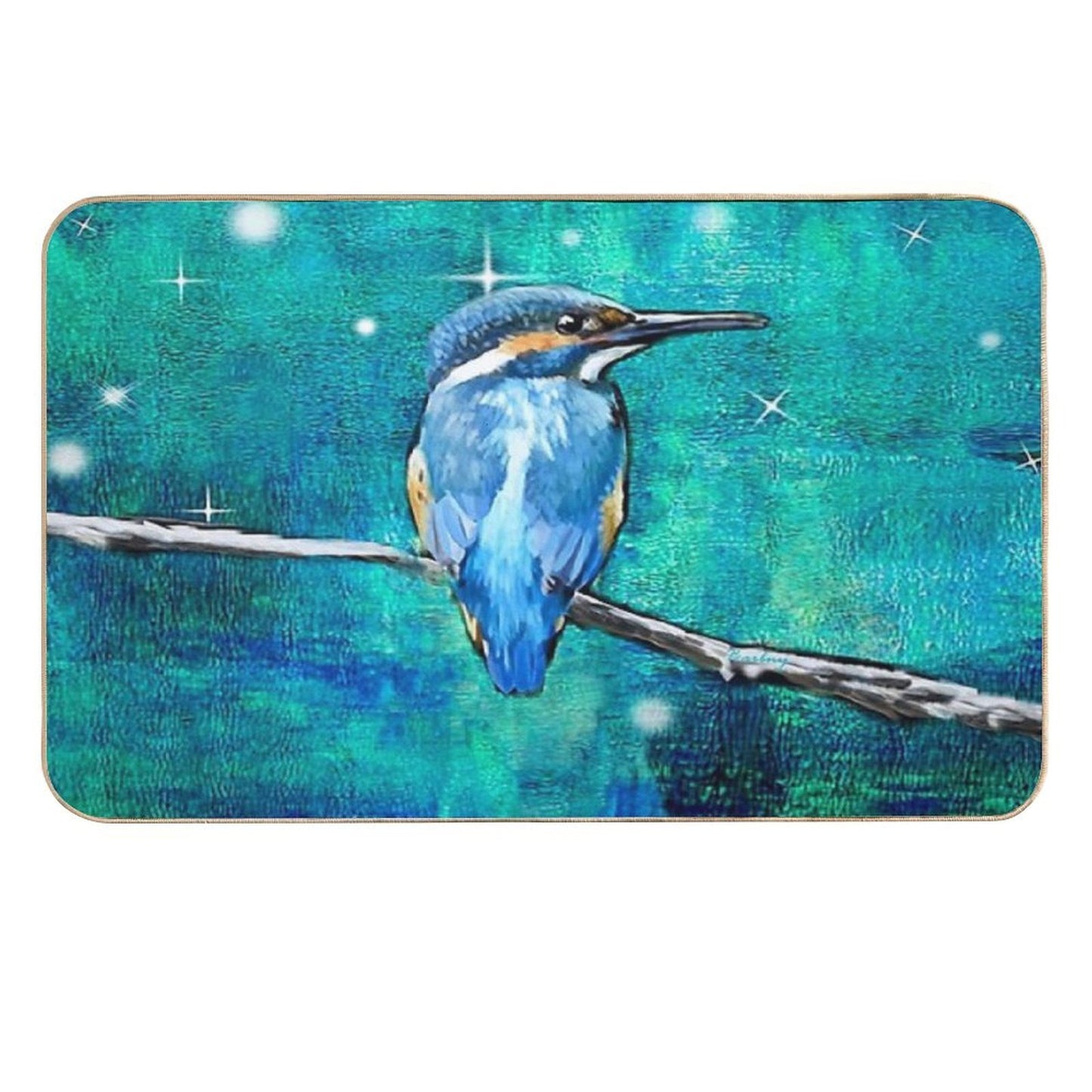 Kingfisher Texture  Toxin-Free Bath Mat
