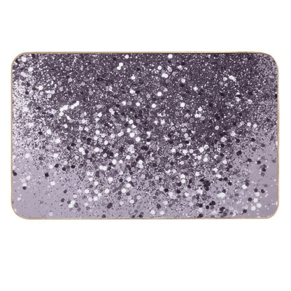 Lavender Lady Glam #2 (Photo of Glitter Only - Not Reflective)  Repositionable Bath Mat