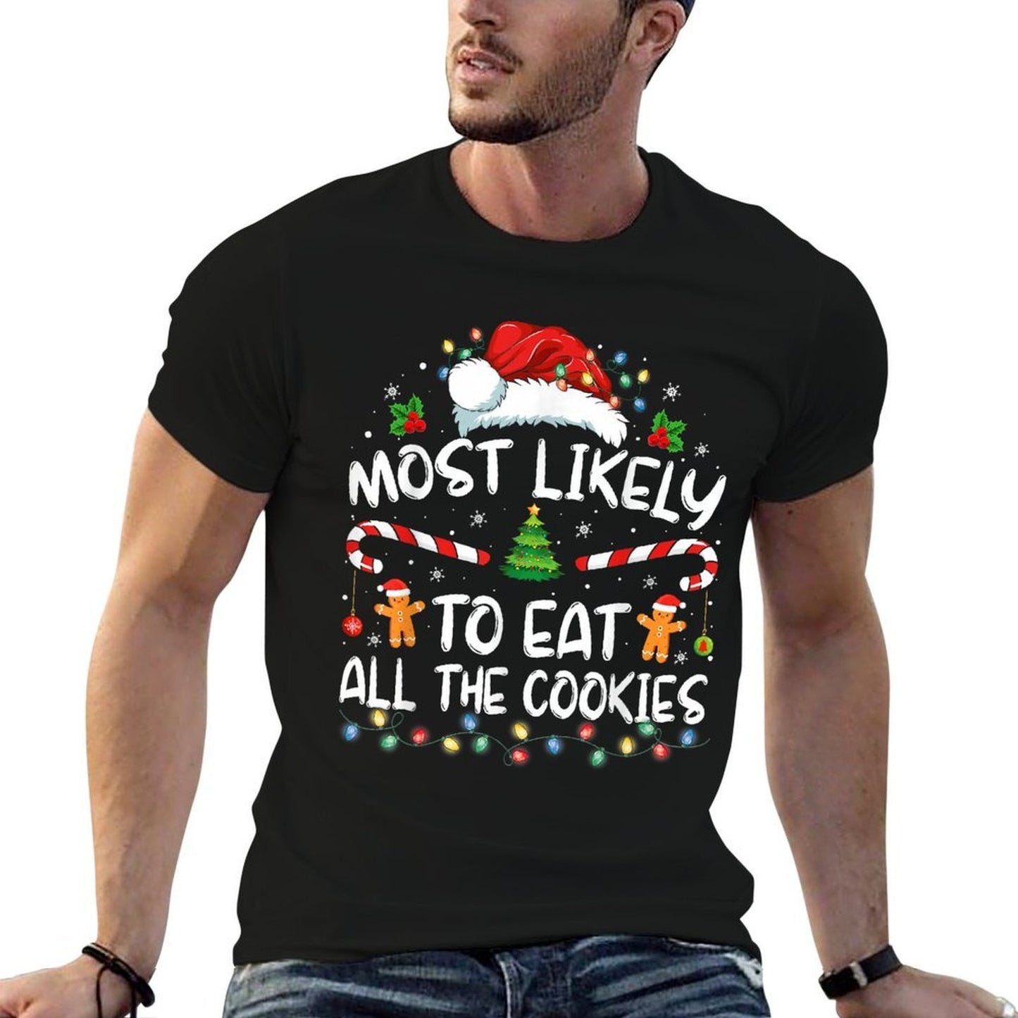 Most Likely To Eat All The Cookies Family Matching Christmas  Classic T-Shirt