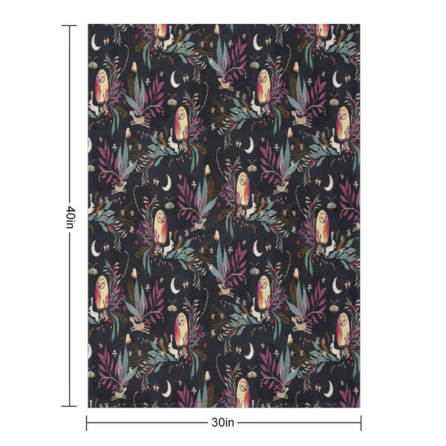 In The Night Garden Quick-dry Throw Blanket