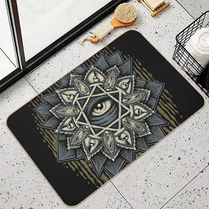 Seven Rays Eye  Stain-Proof Bath Mat