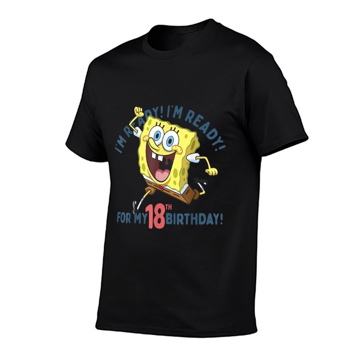 Nickelodeon SpongeBob SquarePants Ready For My 18th Birthday  Oversized Silhouette T-Shirt