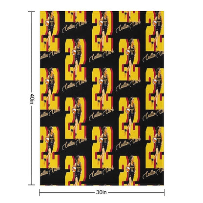 Caitlin Clark 22 Travel-friendly Throw Blanket