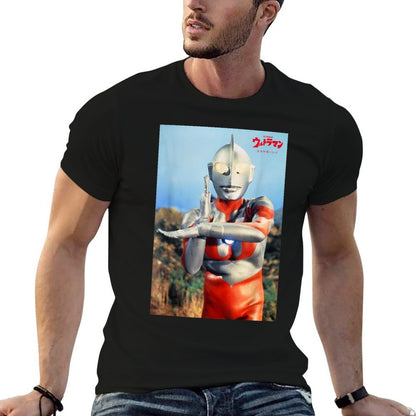 ULTRAMAN Fantasy Tokusatsu Series Classic Spacium Beam Pose  Odor-resistant T-Shirt
