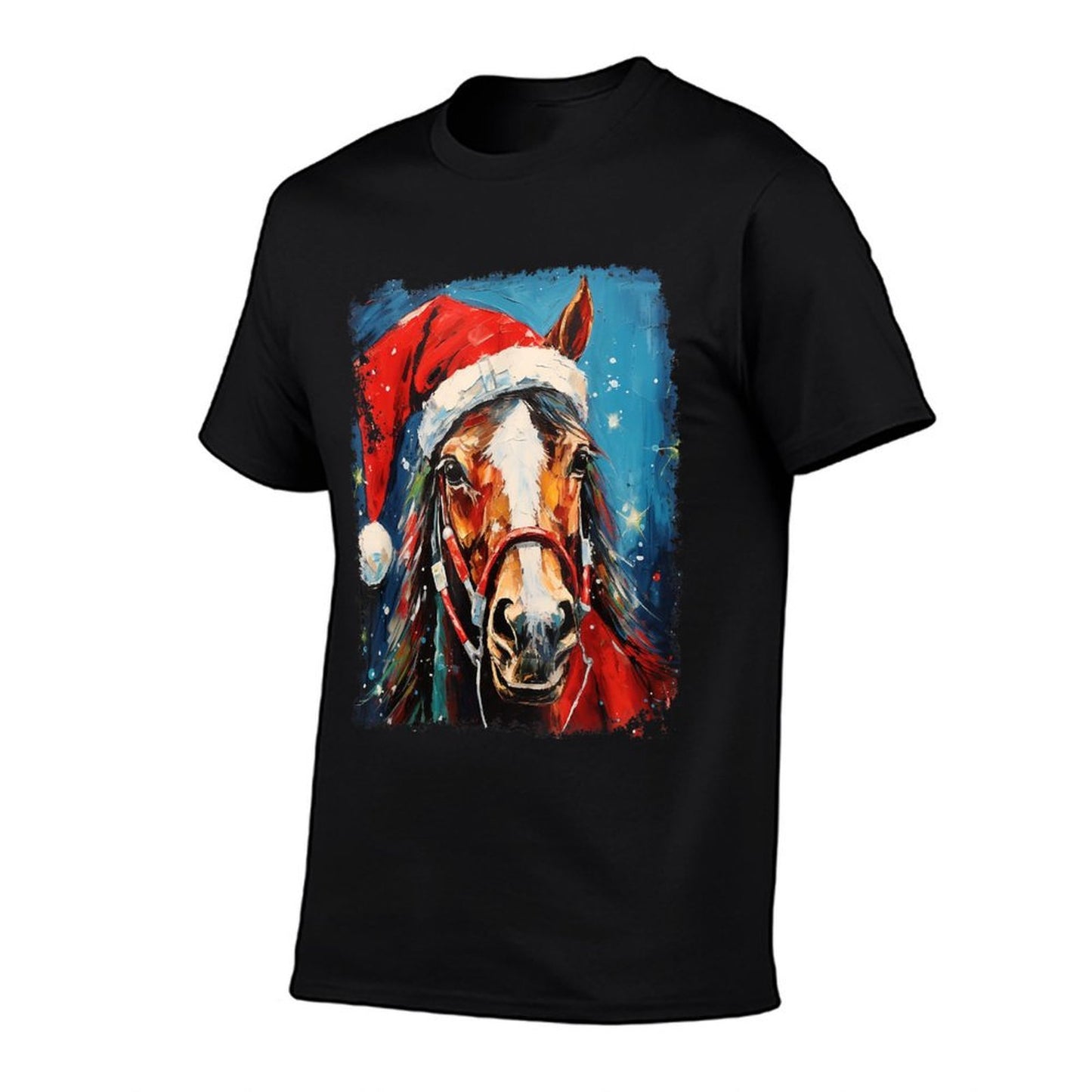 Horse Christmas  High-quality Stitching T-Shirt