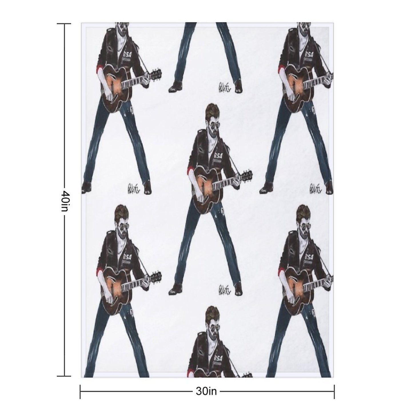 George  Michael Sustainable Throw Blanket
