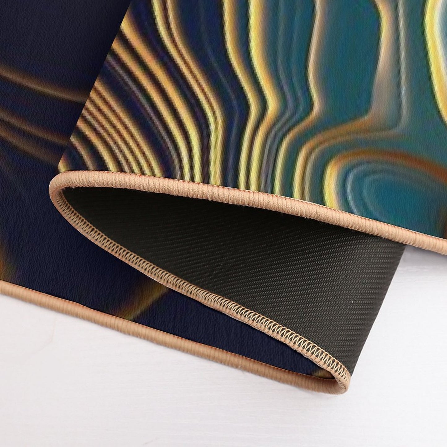 Peacock Ocean  Fade-Resistant Bath Mat